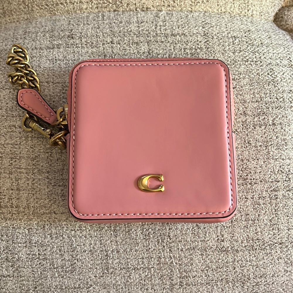 Coach small chain wristlet